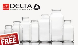 Gamma di contenitori in vetro "Delta" per uso farmaceutico della Bormioli Rocco Packaging