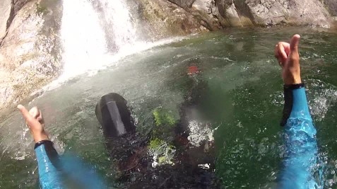 GoPro durante canyoning