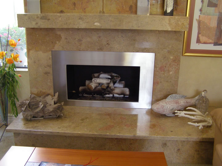 Rivestimento per camini e caminetti in marmo Rivestimento per camino