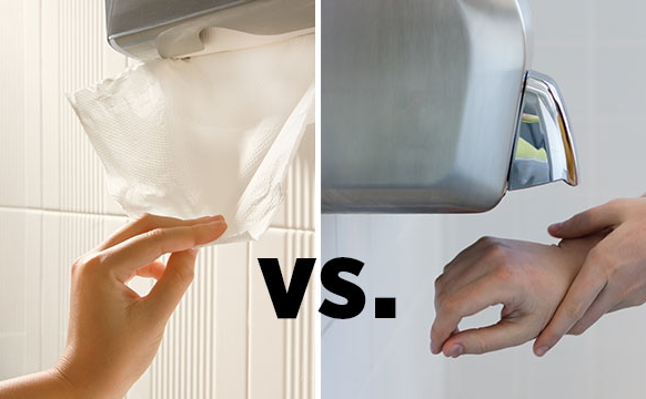 Dispenser di asciugamani in carta vs asciugamani elettrici