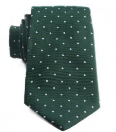 cravatta a pois verde Andrews Ties